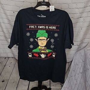 Ripple Junction The Office Ugly Christmas T-Shirt Dwight Schrute NWT Size Large